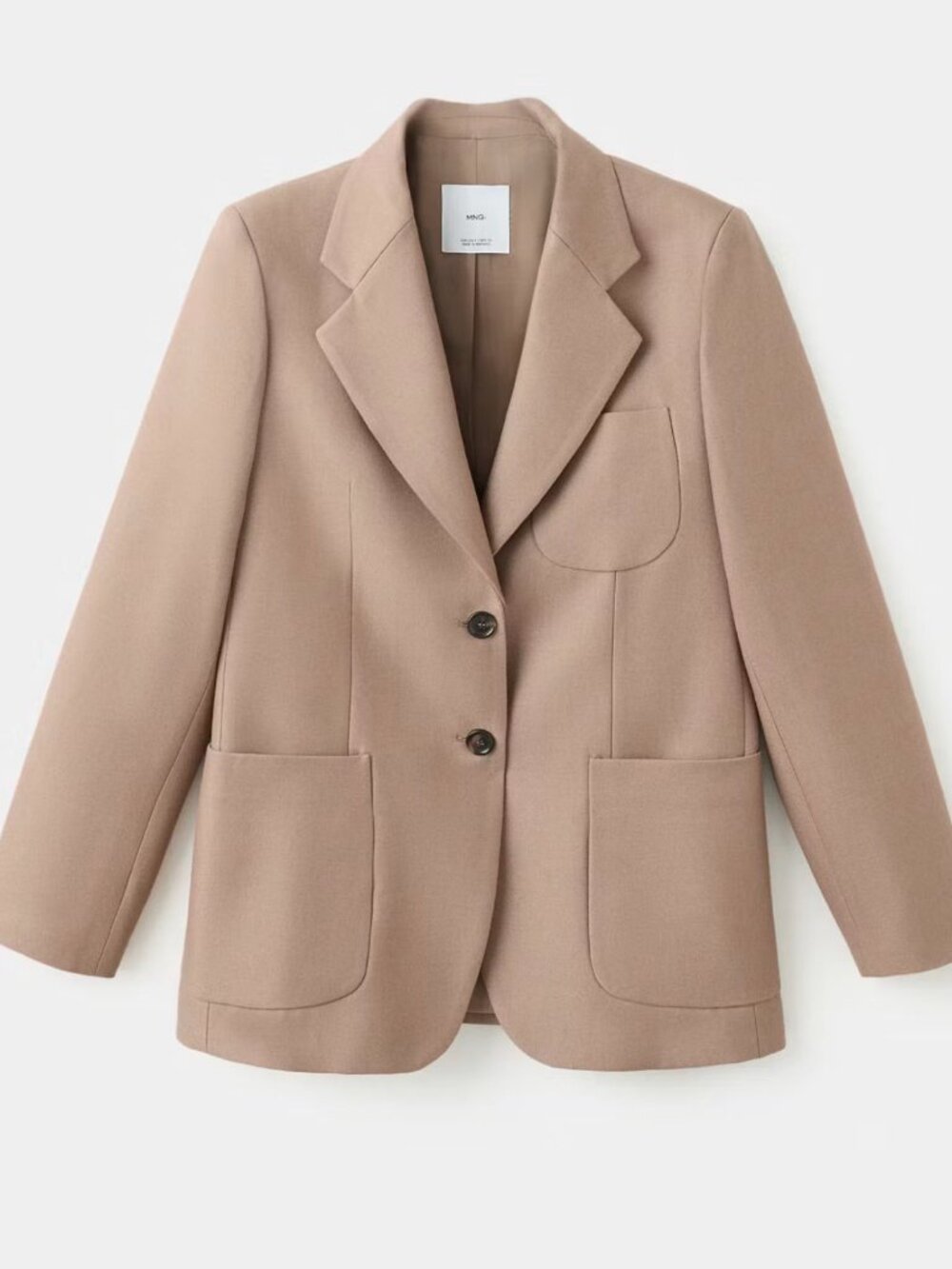 Mango Medium Brown Tailored Blazer Size XS